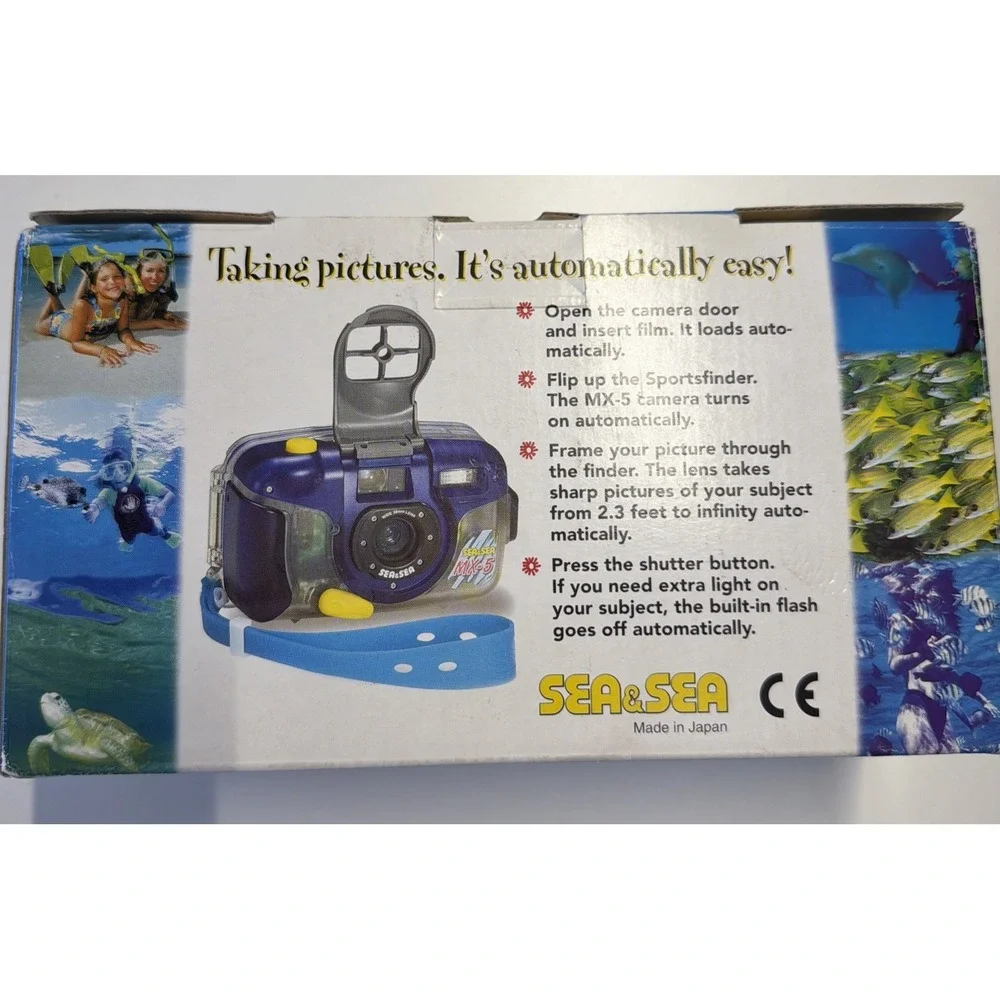 Sea & Sea MX-5 Underwater 35mm Point & Shoot Waterproof 120 Feet Camera Japan